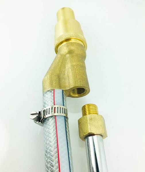 Sandblåser - våtsandblåsing for høytrykkslanse