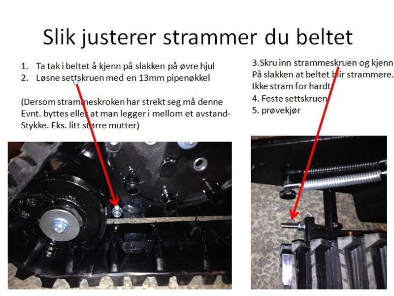 Belte til GardenPro snøfreser - 1 stk 